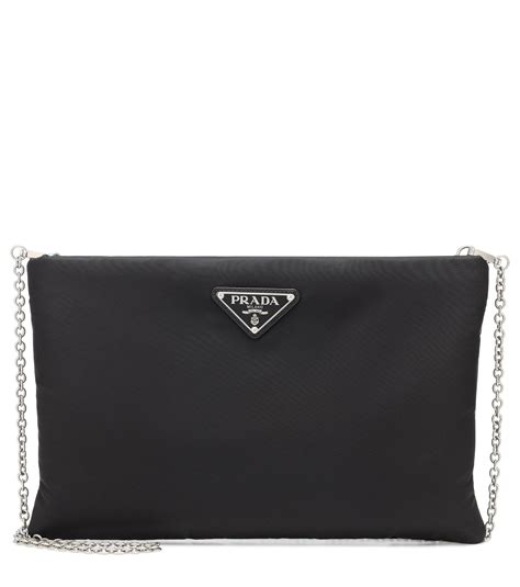 prada padded nylon clutch